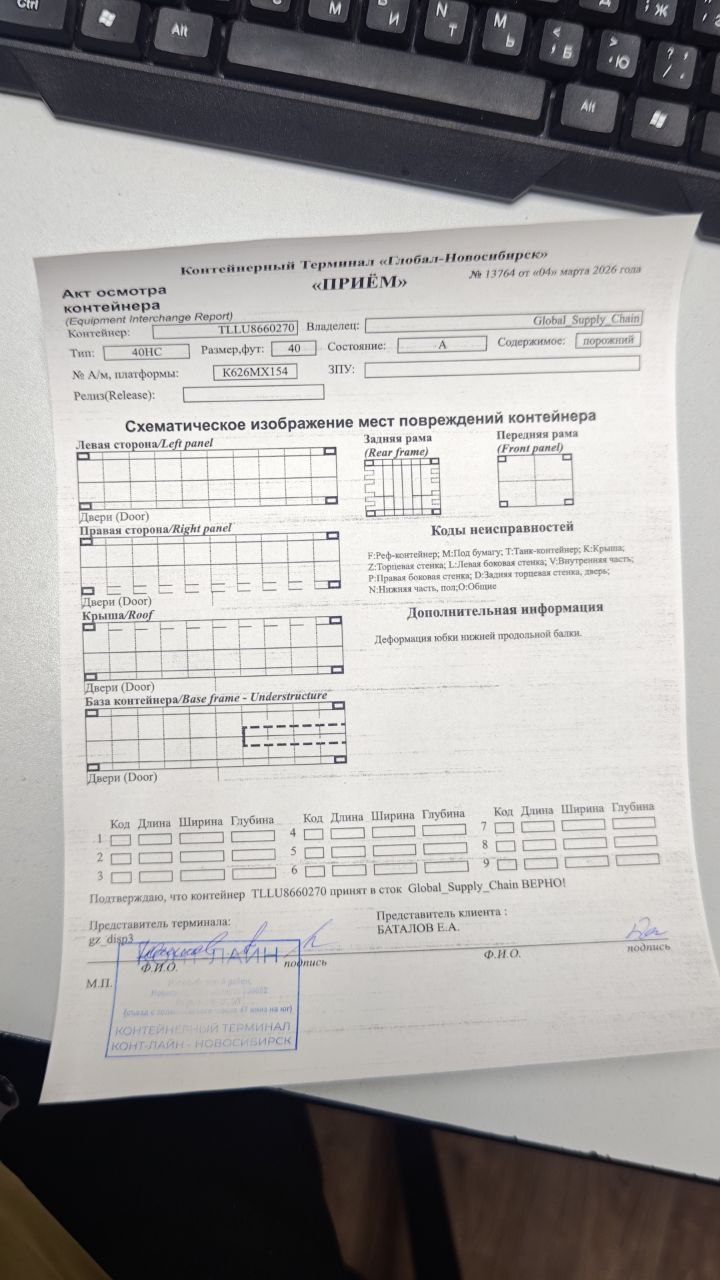 Морской контейнер TLLU8660270