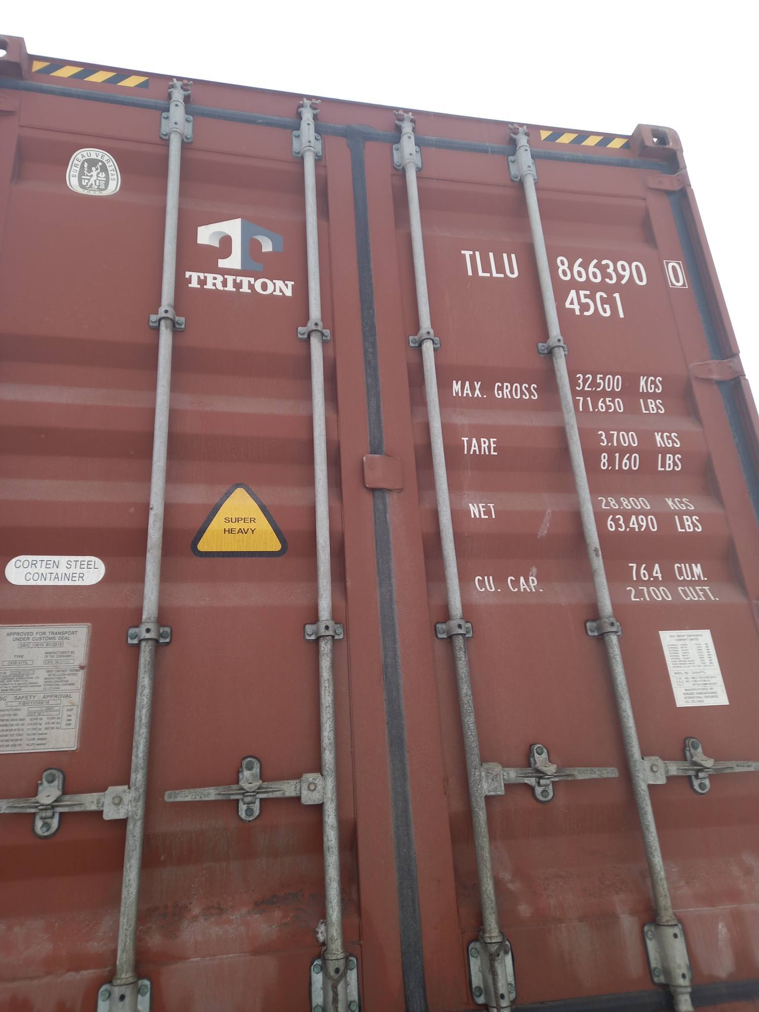 Морской контейнер TLLU8663900