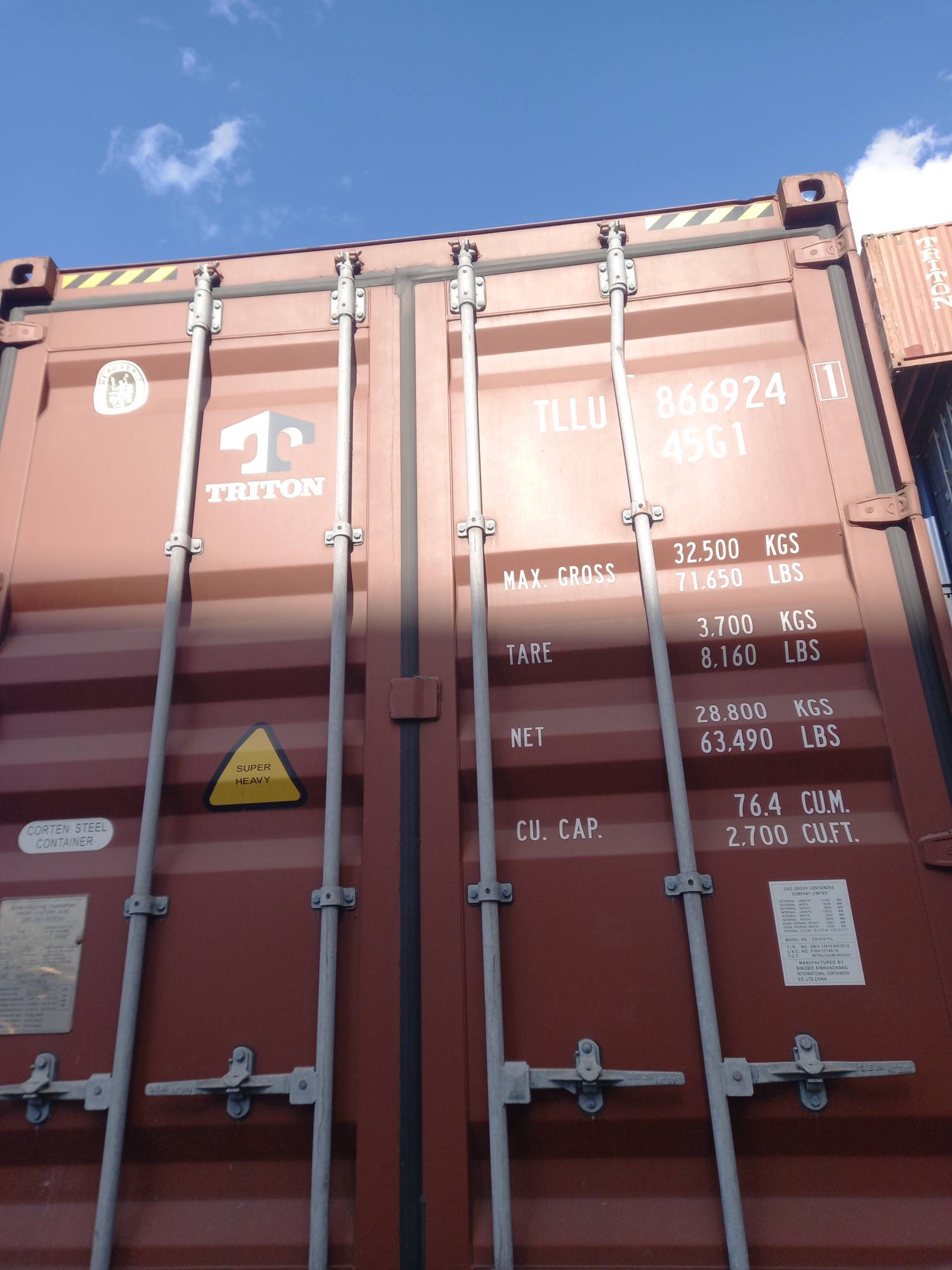 Морской контейнер TLLU8669241