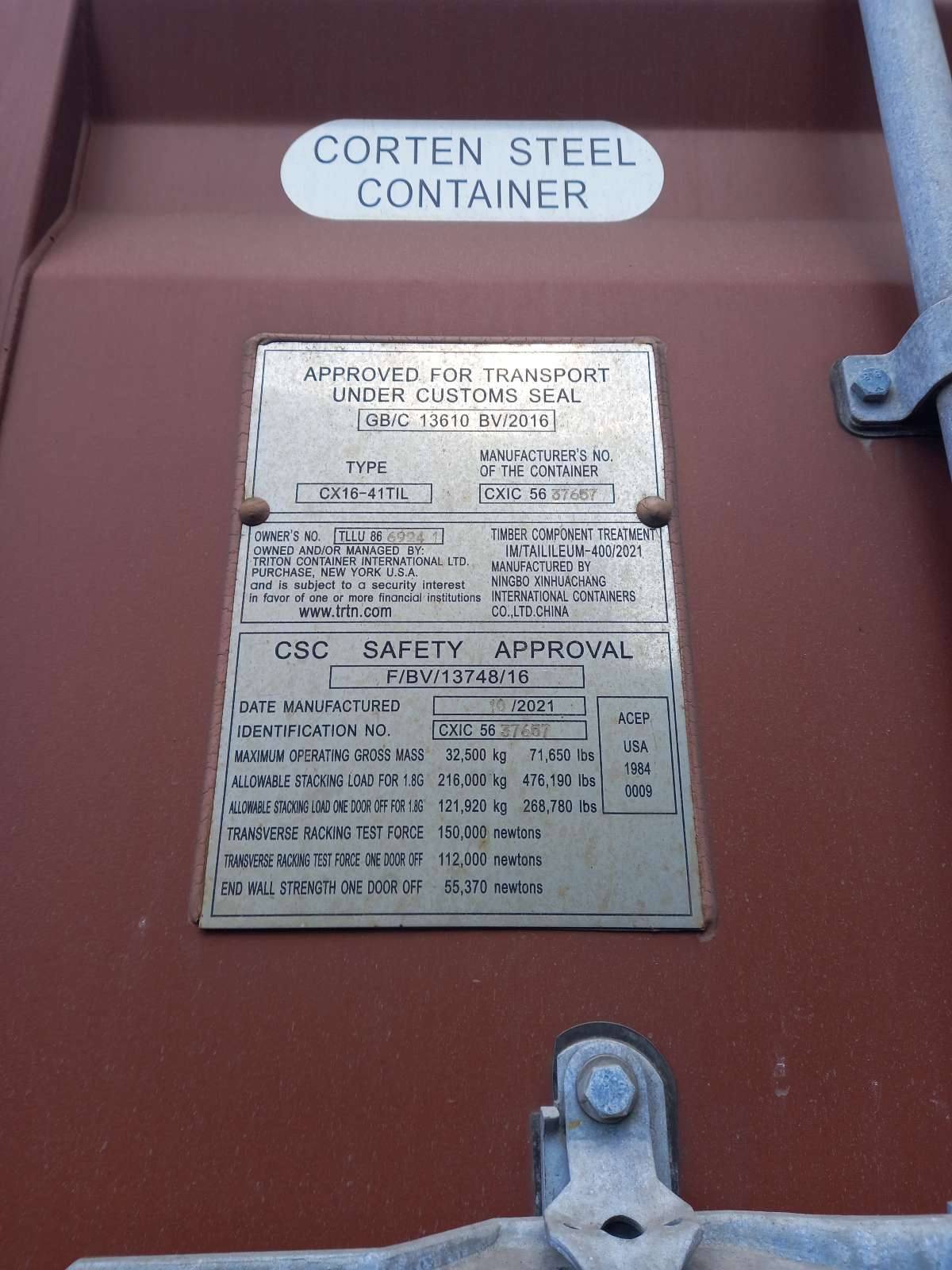 Морской контейнер TLLU8669241