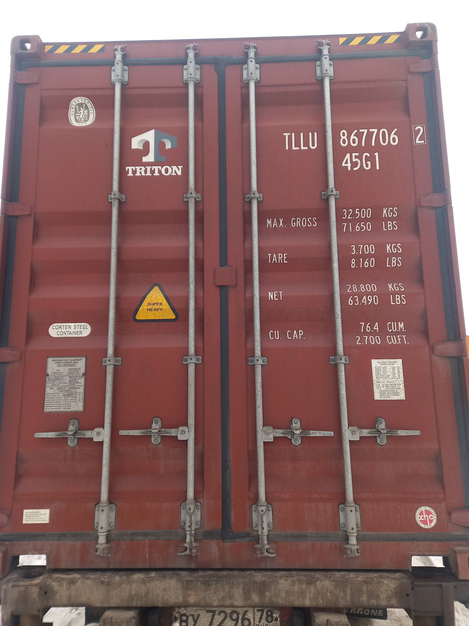 Морской контейнер TLLU8677062