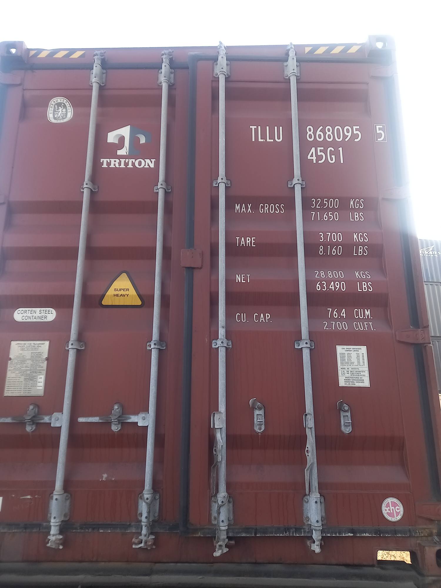 Морской контейнер TLLU8680955