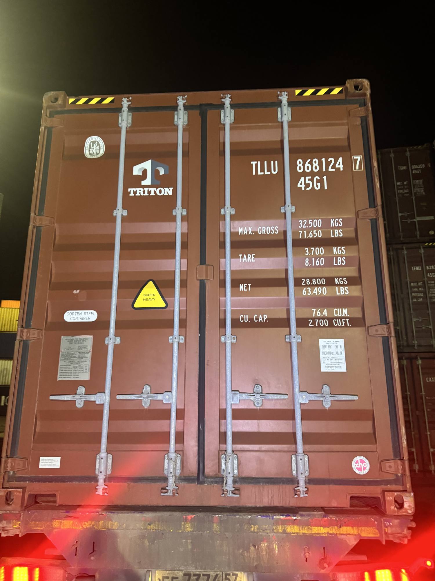 Морской контейнер TLLU8681247