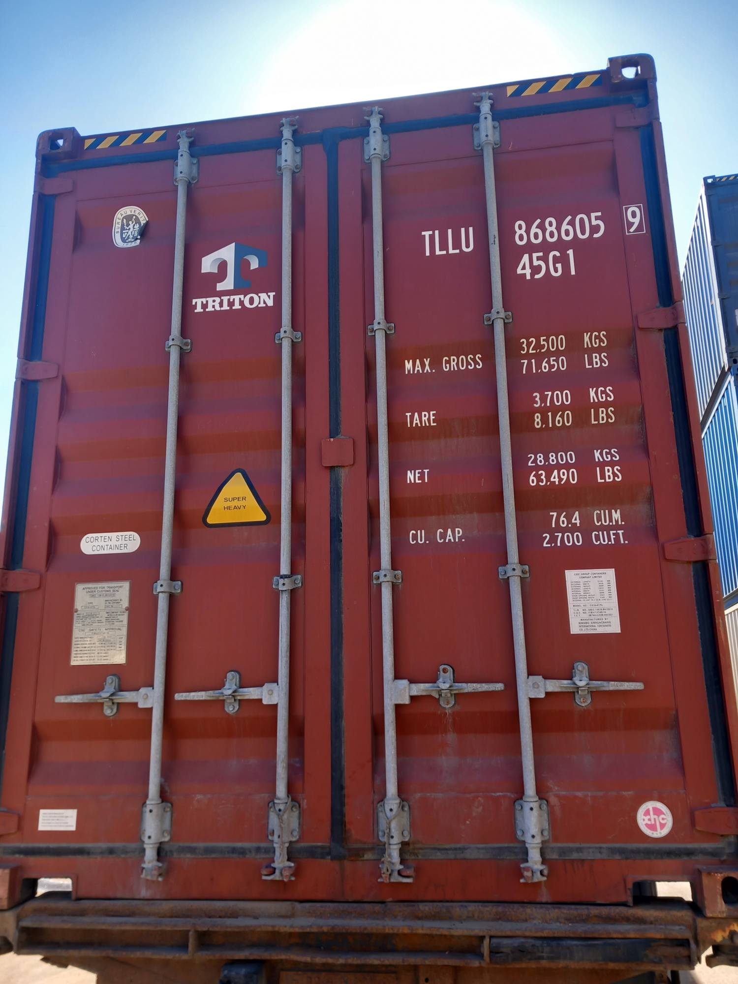 Морской контейнер TLLU8686059