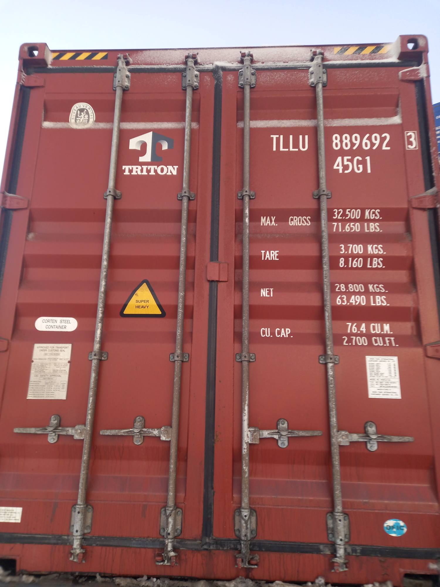 Морской контейнер TLLU8896923