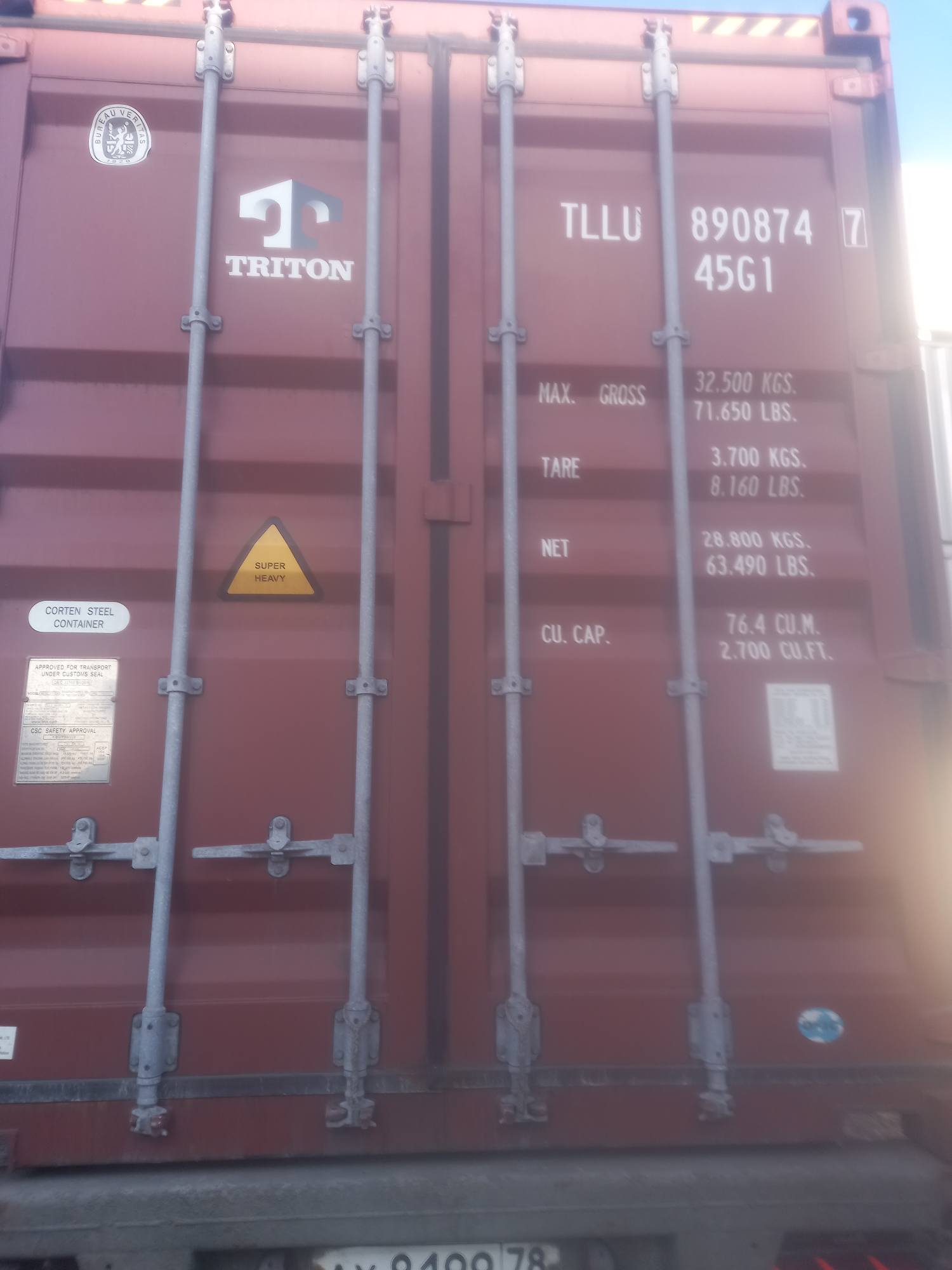 Морской контейнер TLLU8908747