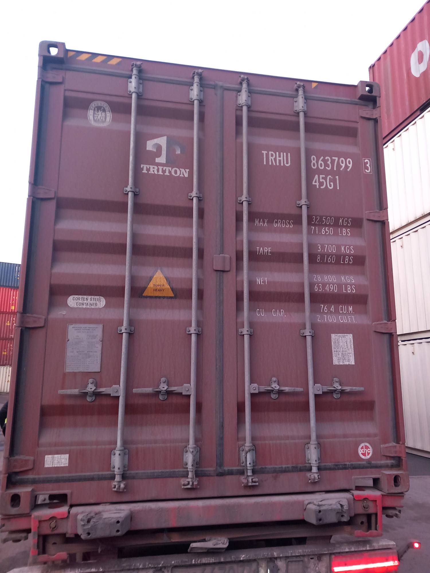 Морской контейнер TRHU8637993