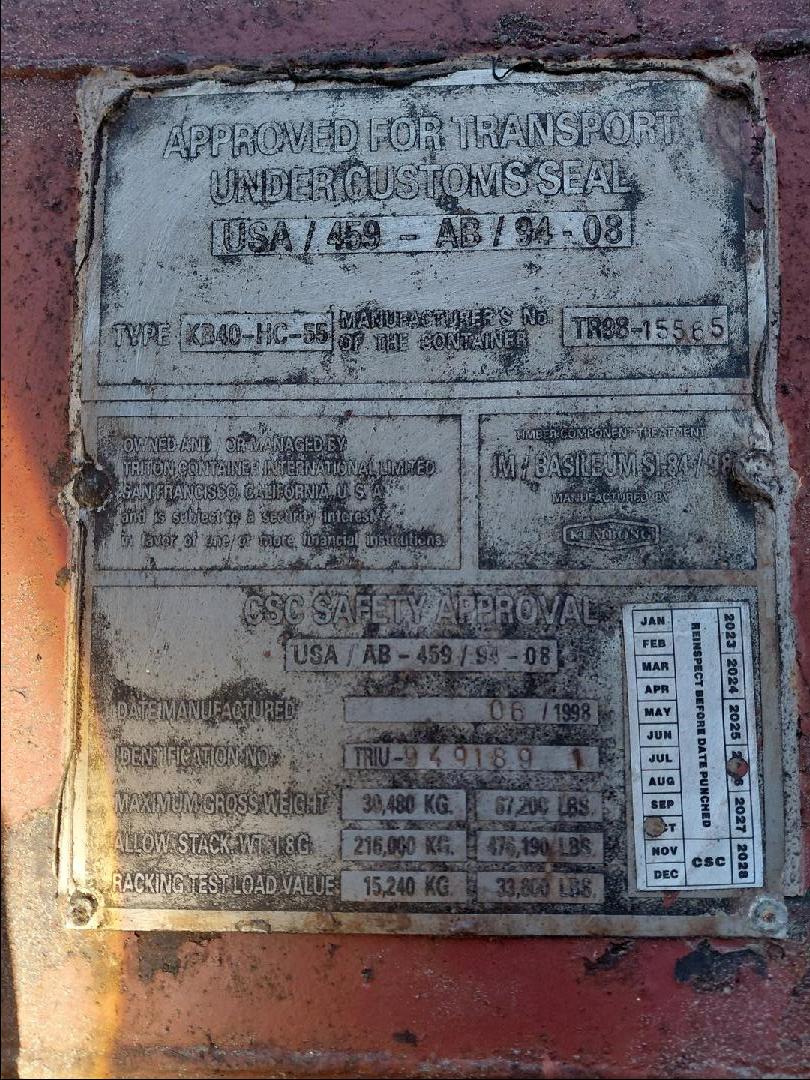 Морской контейнер TRIU9491891