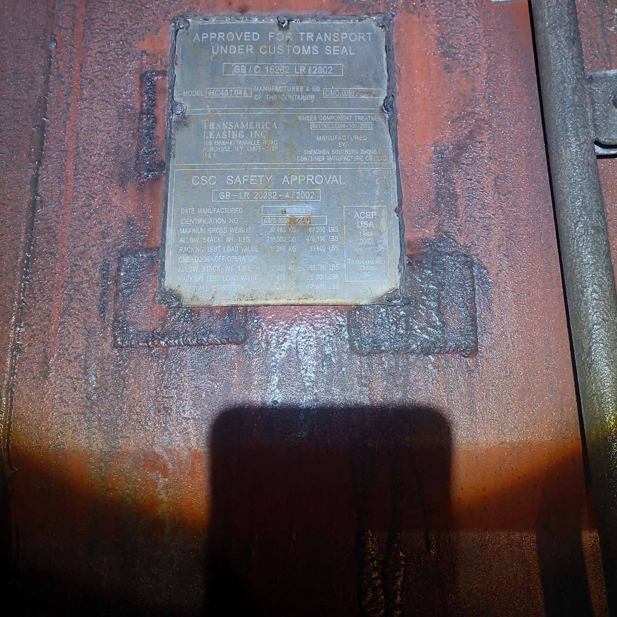 Морской контейнер TRLU5906124