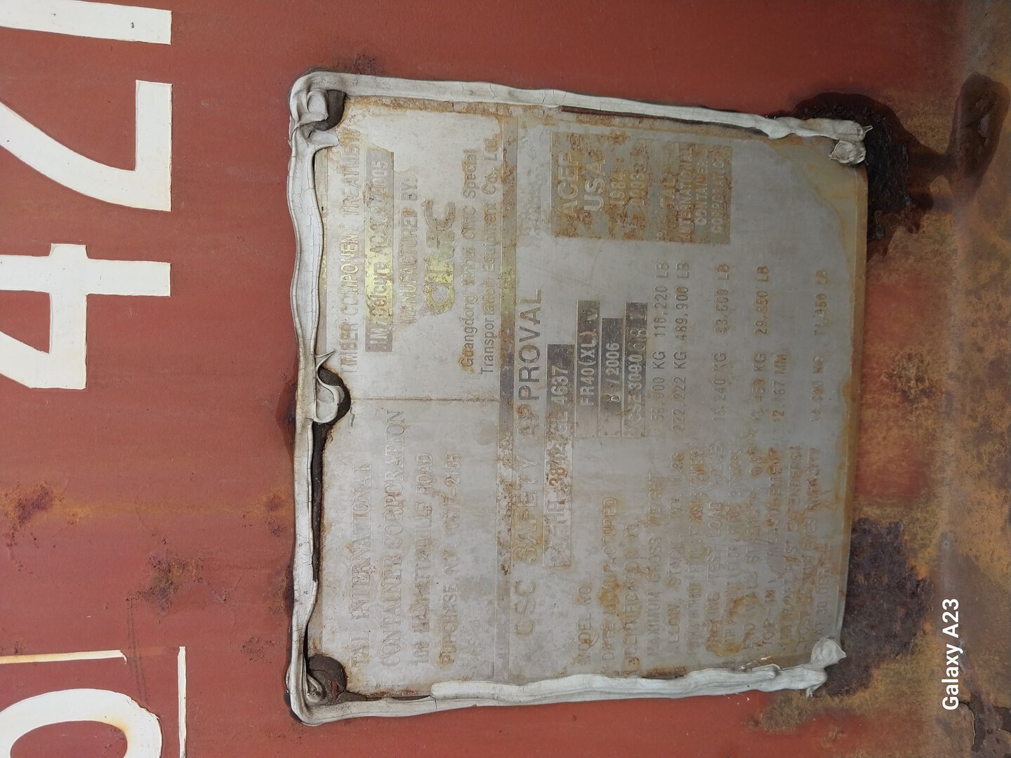 Морской контейнер TRLU6003318