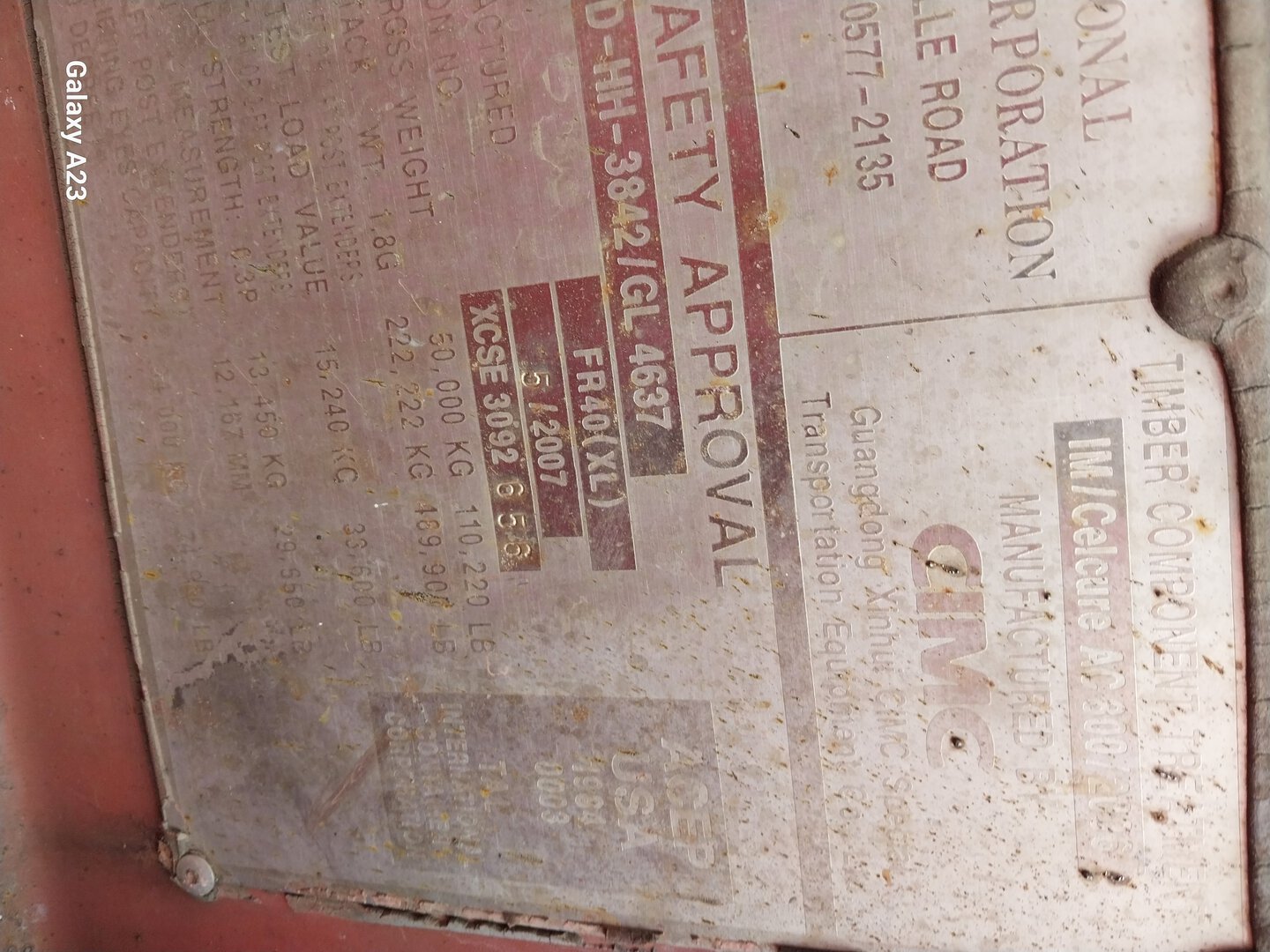 Морской контейнер TRLU6018067