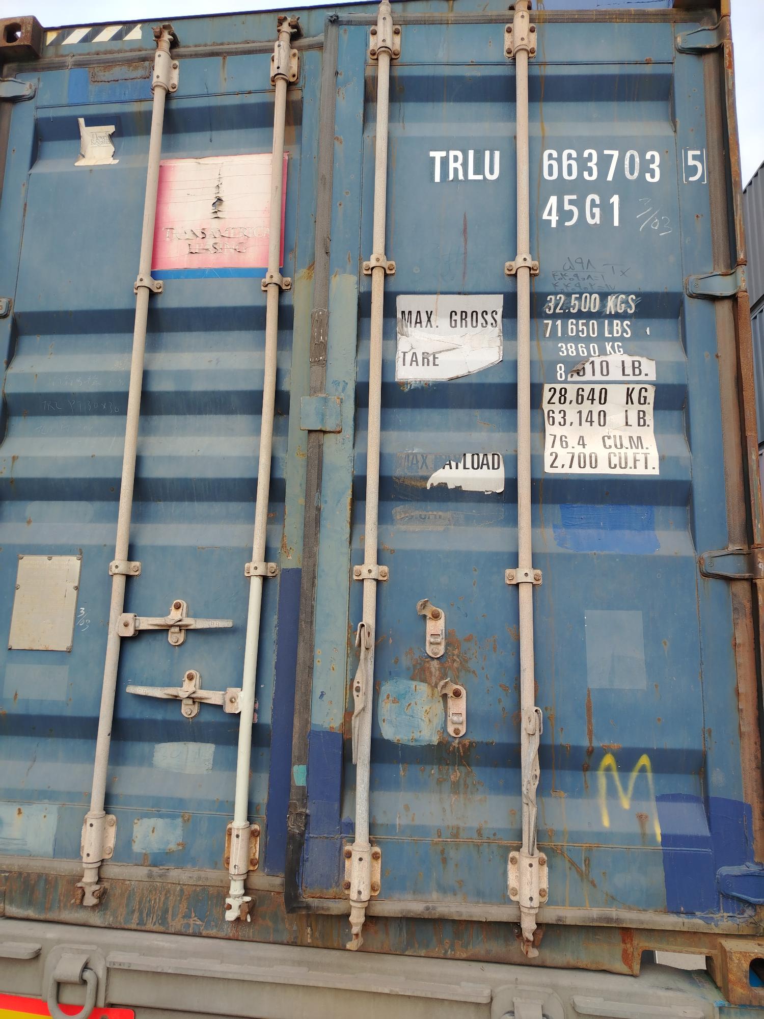 Морской контейнер TRLU6637035