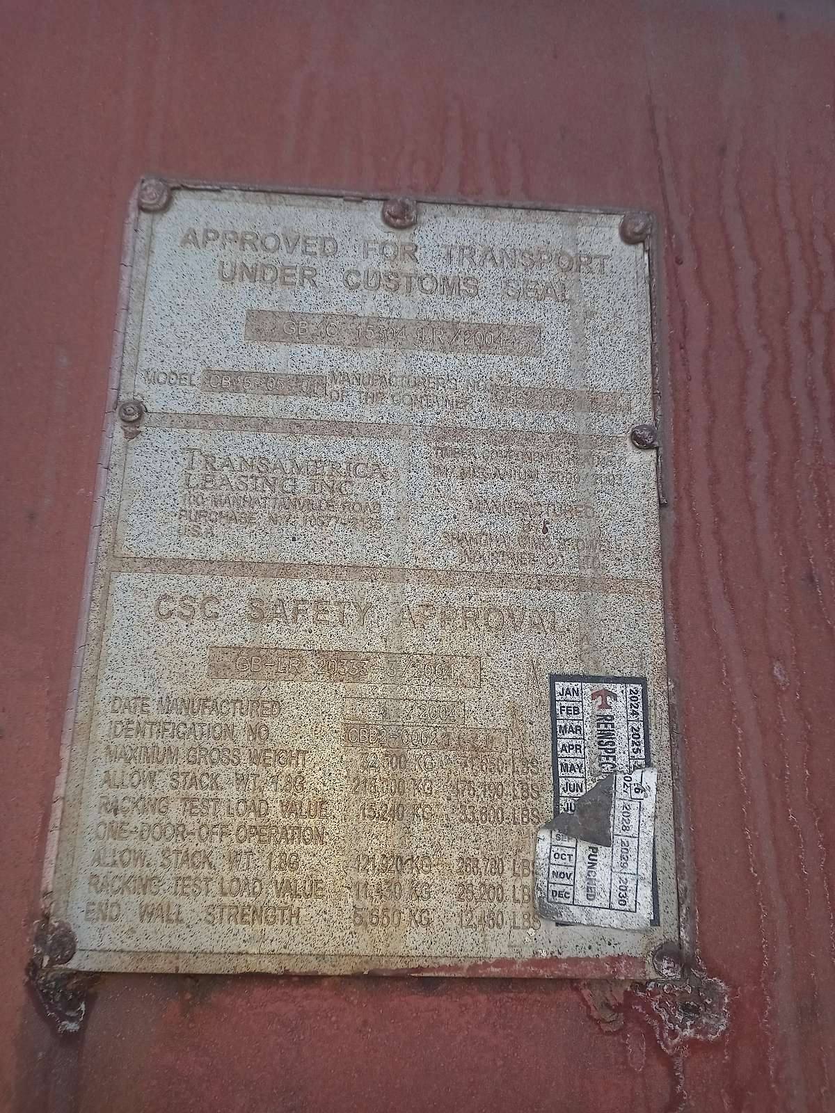 Морской контейнер TRLU6934012