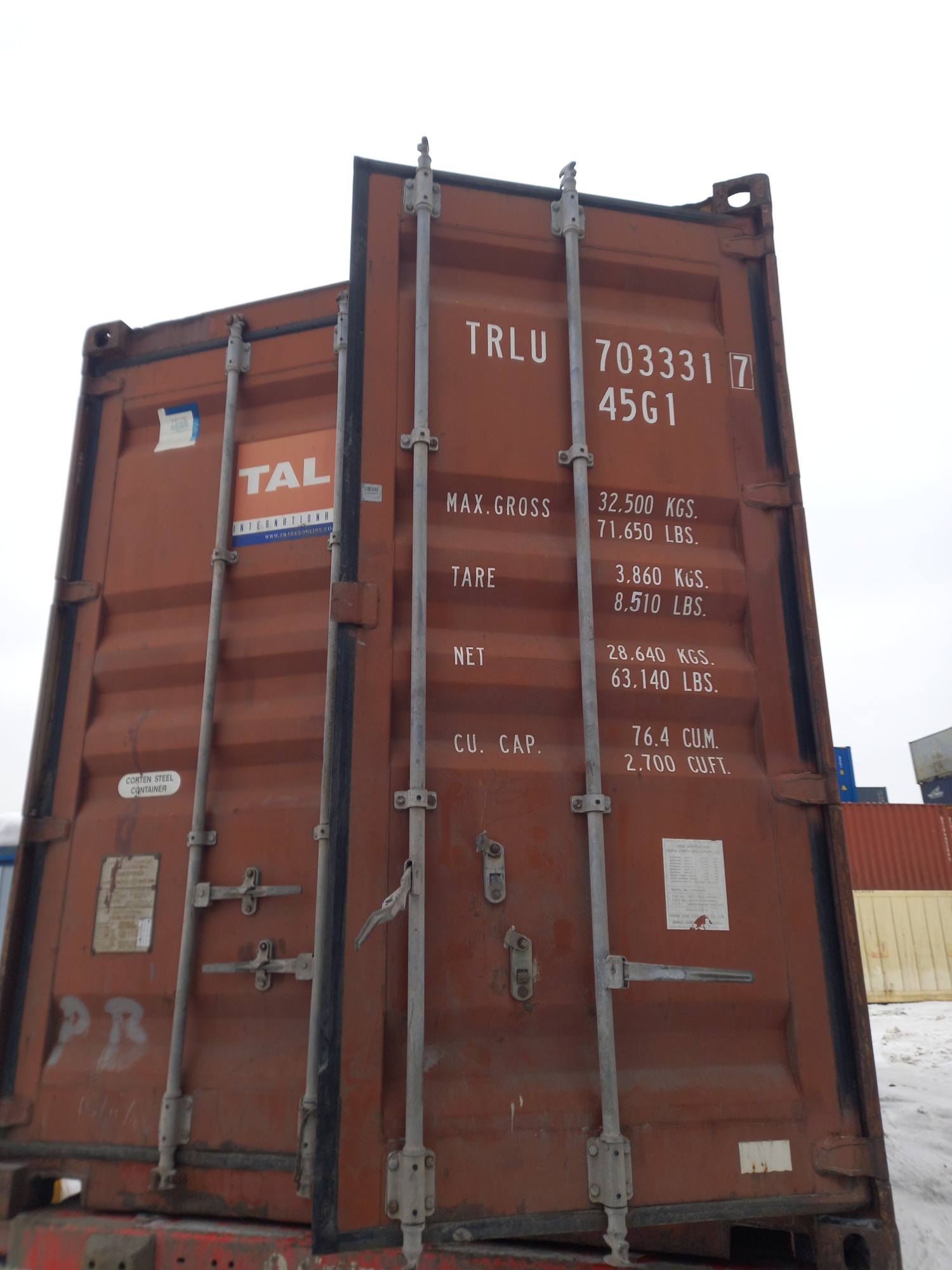 Морской контейнер TRLU7033317