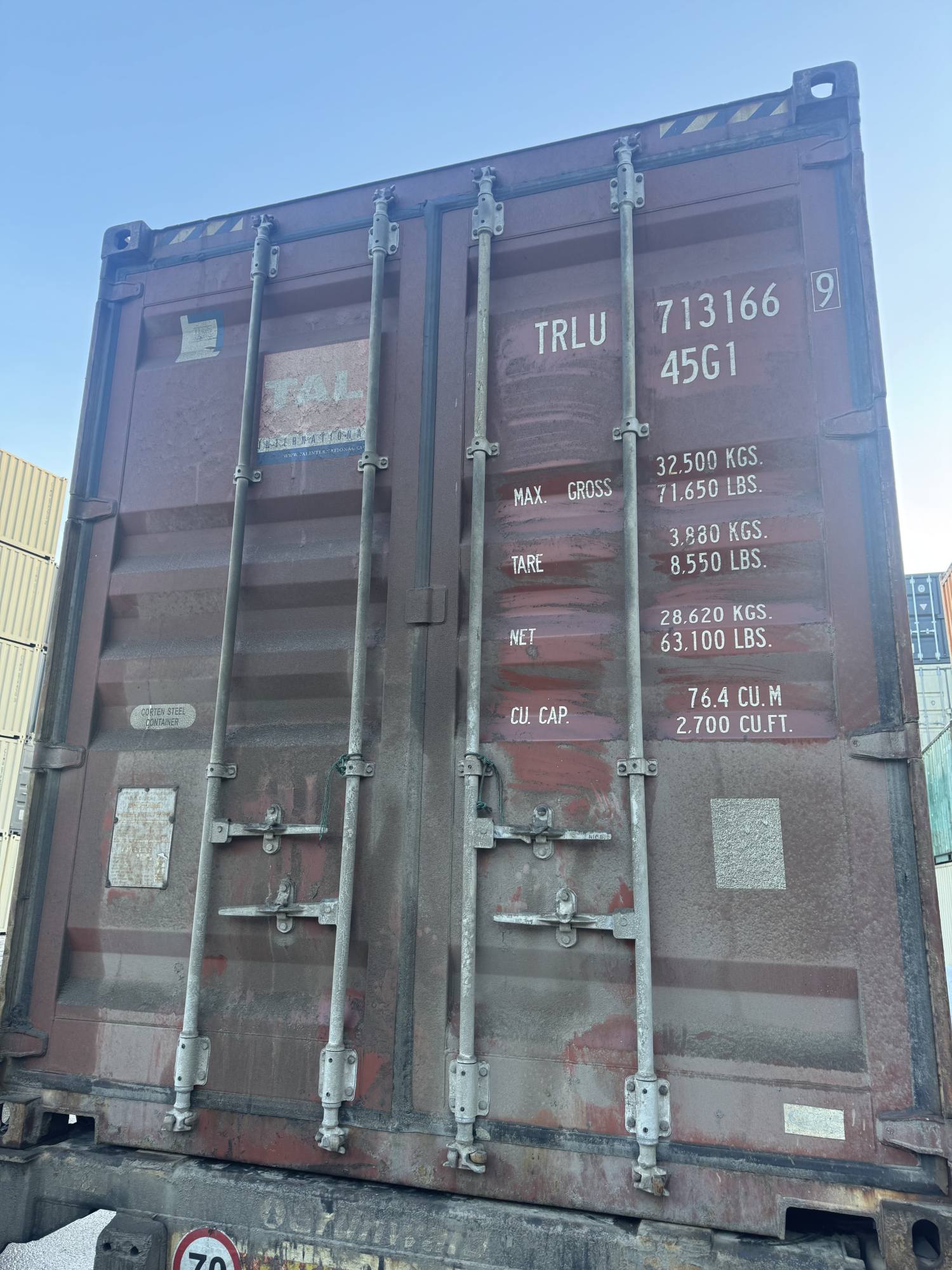 Морской контейнер TRLU7131669