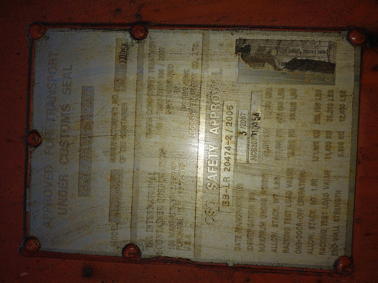 Морской контейнер TRLU7382509