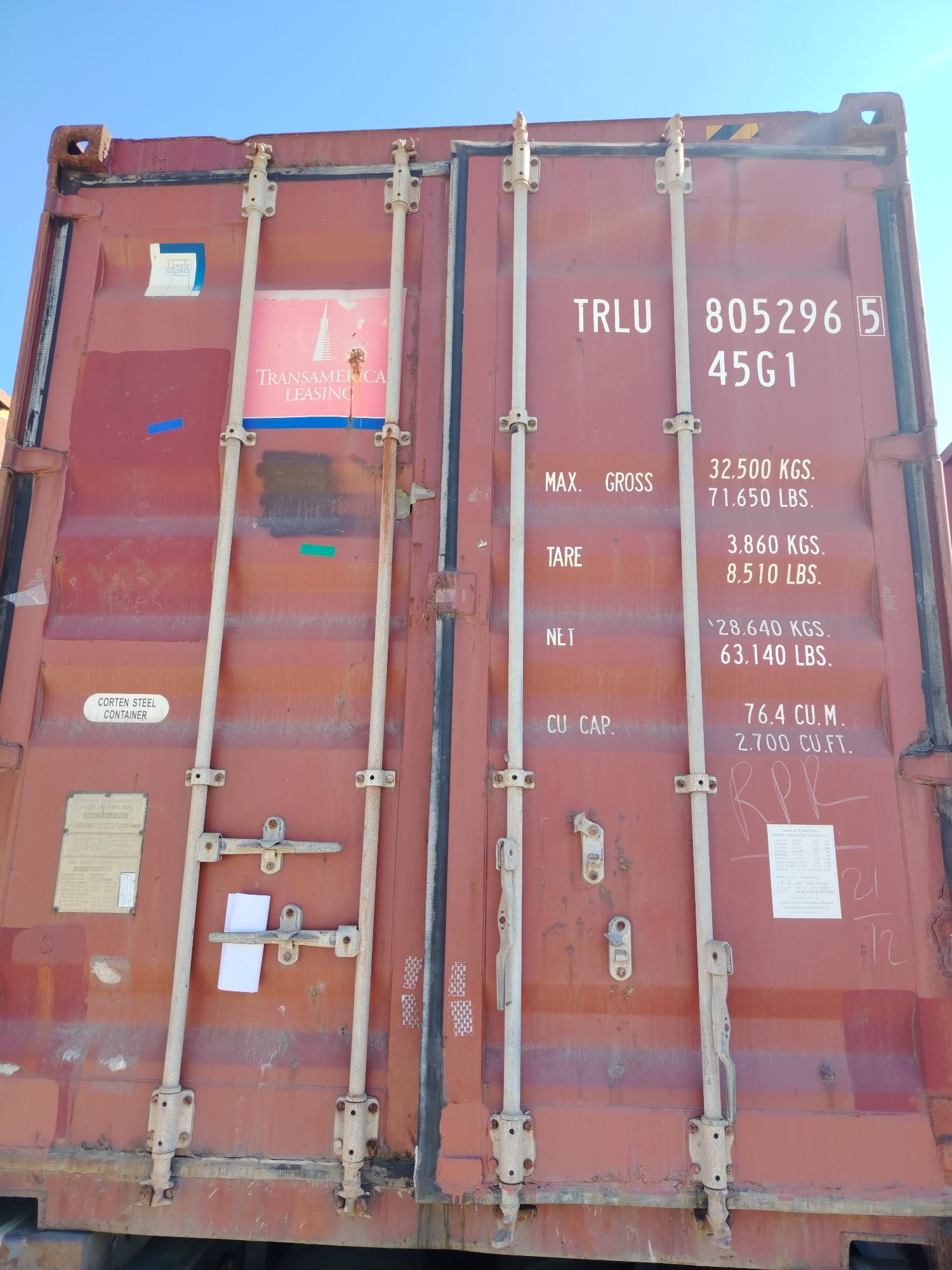 Морской контейнер TRLU8052965