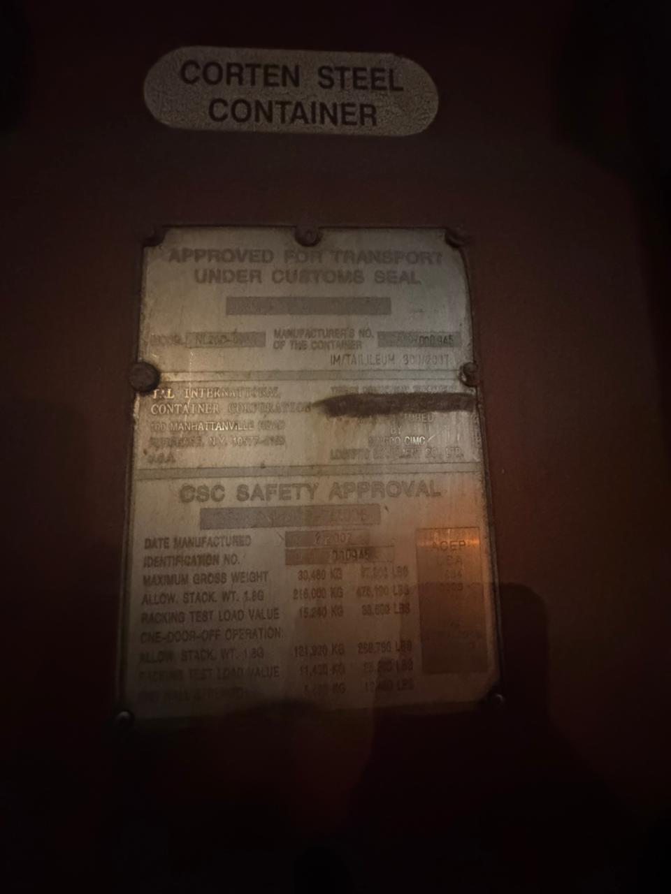 Морской контейнер TRLU9135534