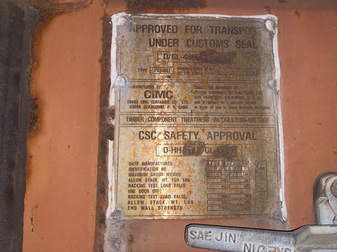 Морской контейнер TTNU1318925