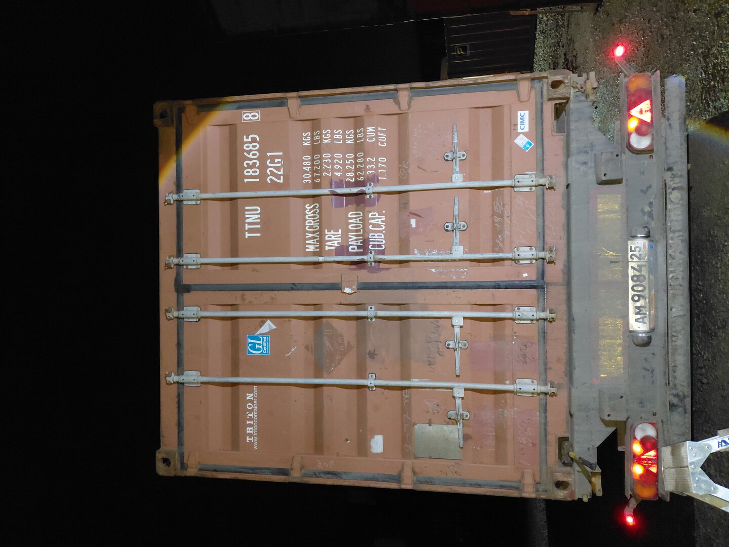 Морской контейнер TTNU1836858