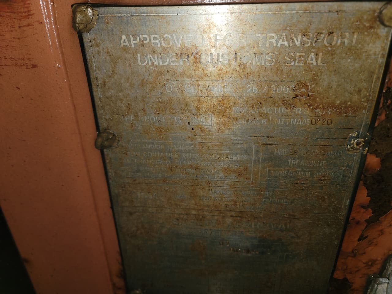 Морской контейнер TTNU5073440