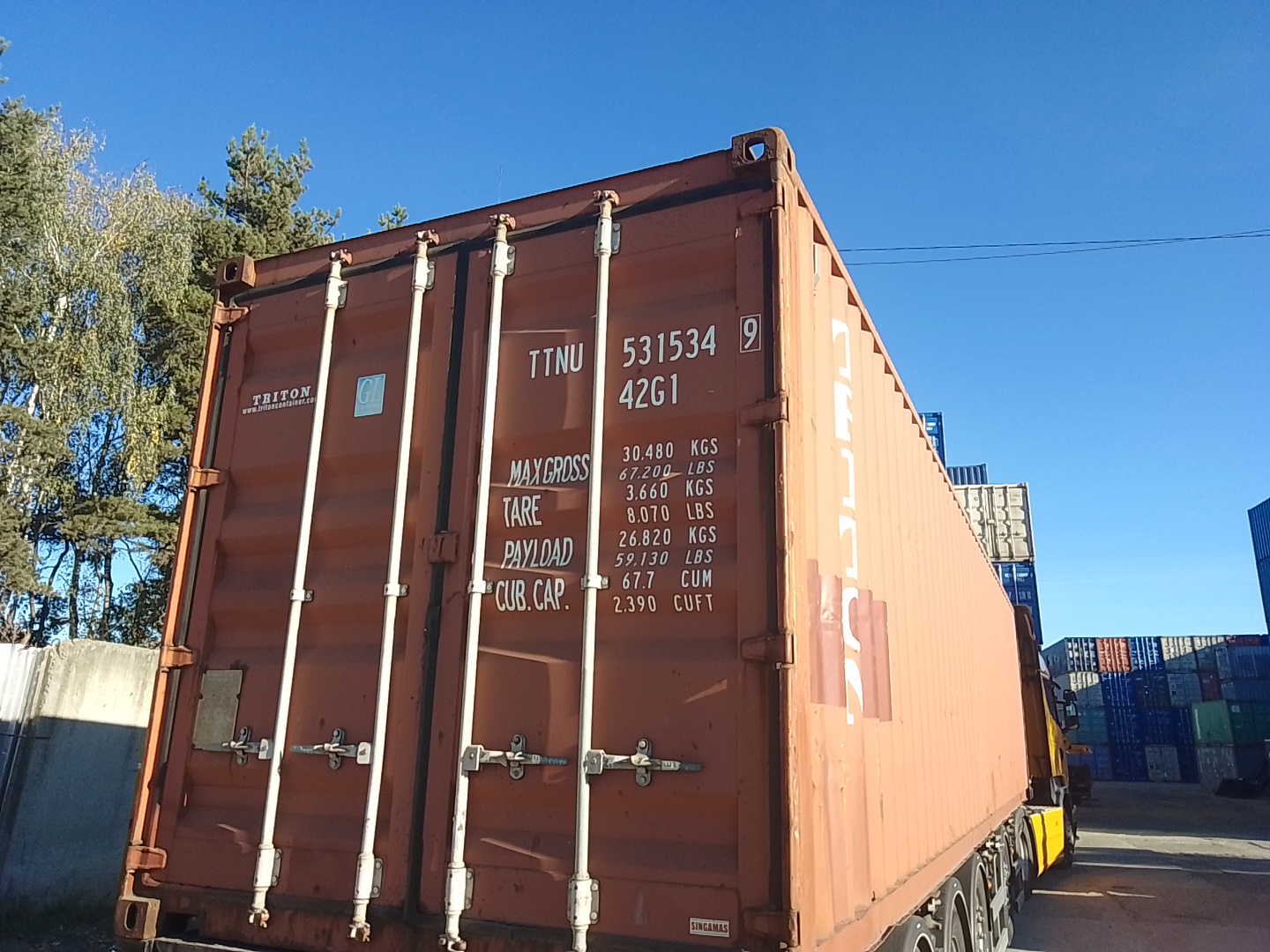 Морской контейнер TTNU5315349