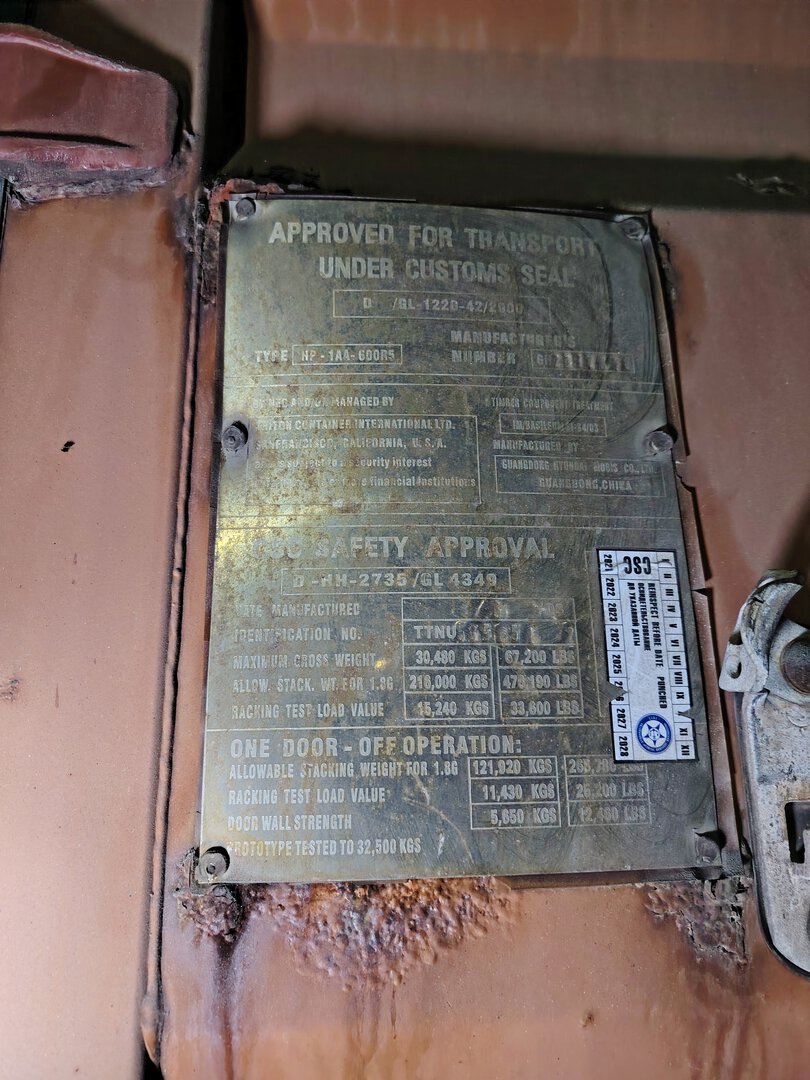 Морской контейнер TTNU5856512