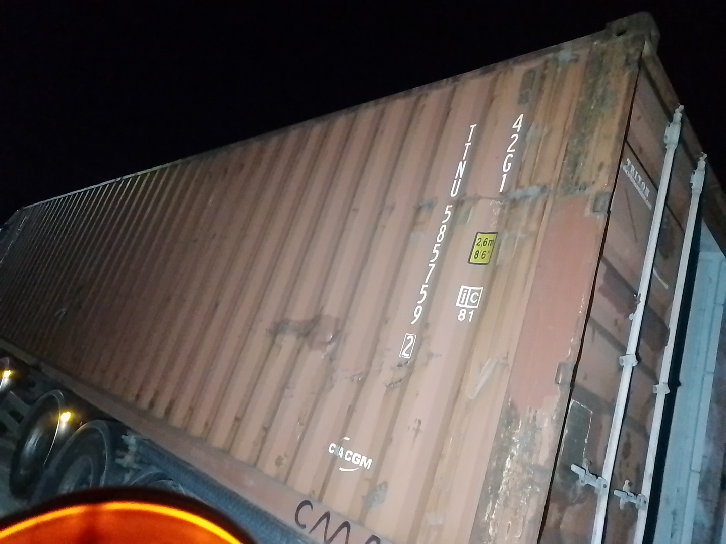 Морской контейнер TTNU5857592