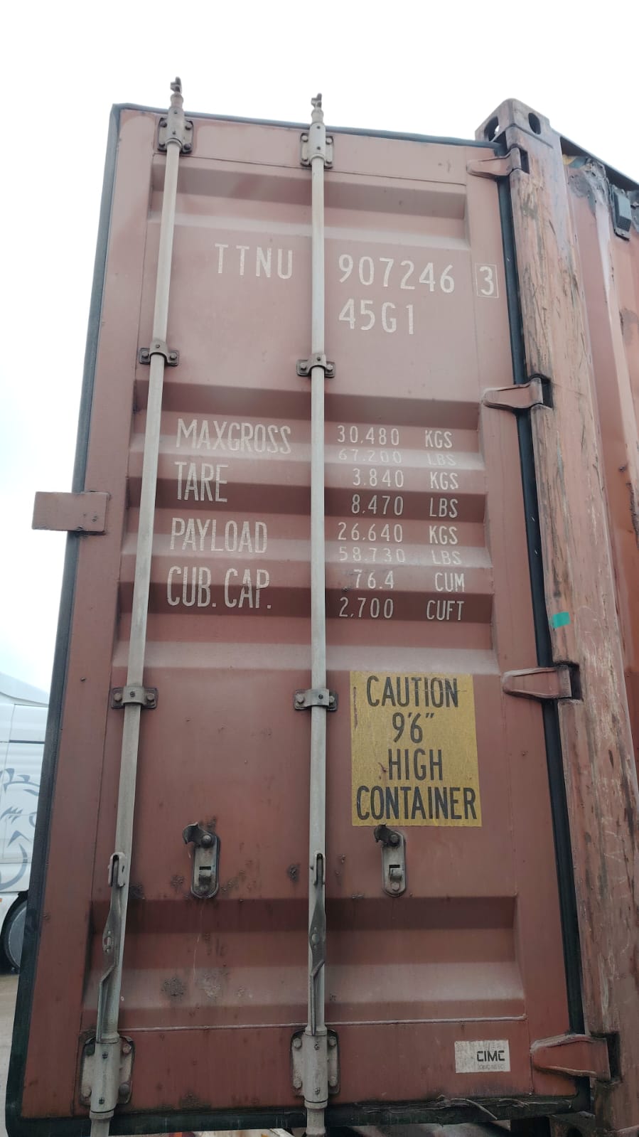 Морской контейнер TTNU9072463