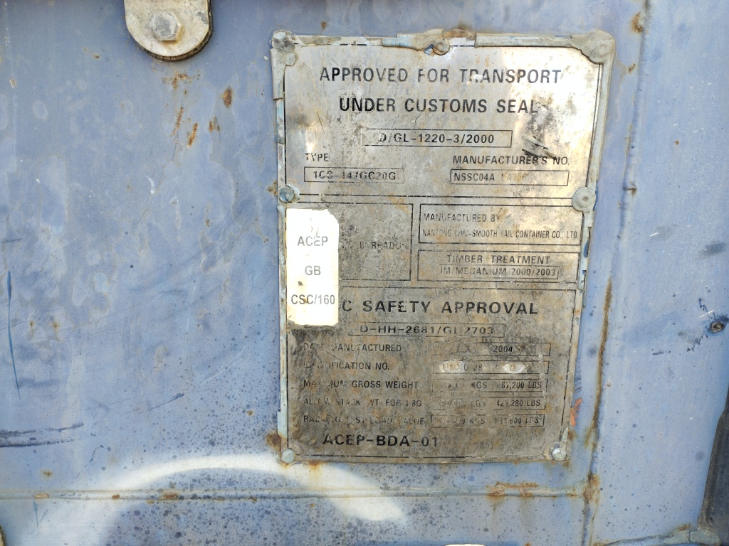 Морской контейнер UNXU2889600