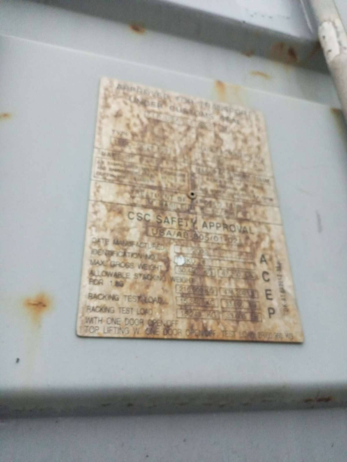 Морской контейнер WSKU2631464