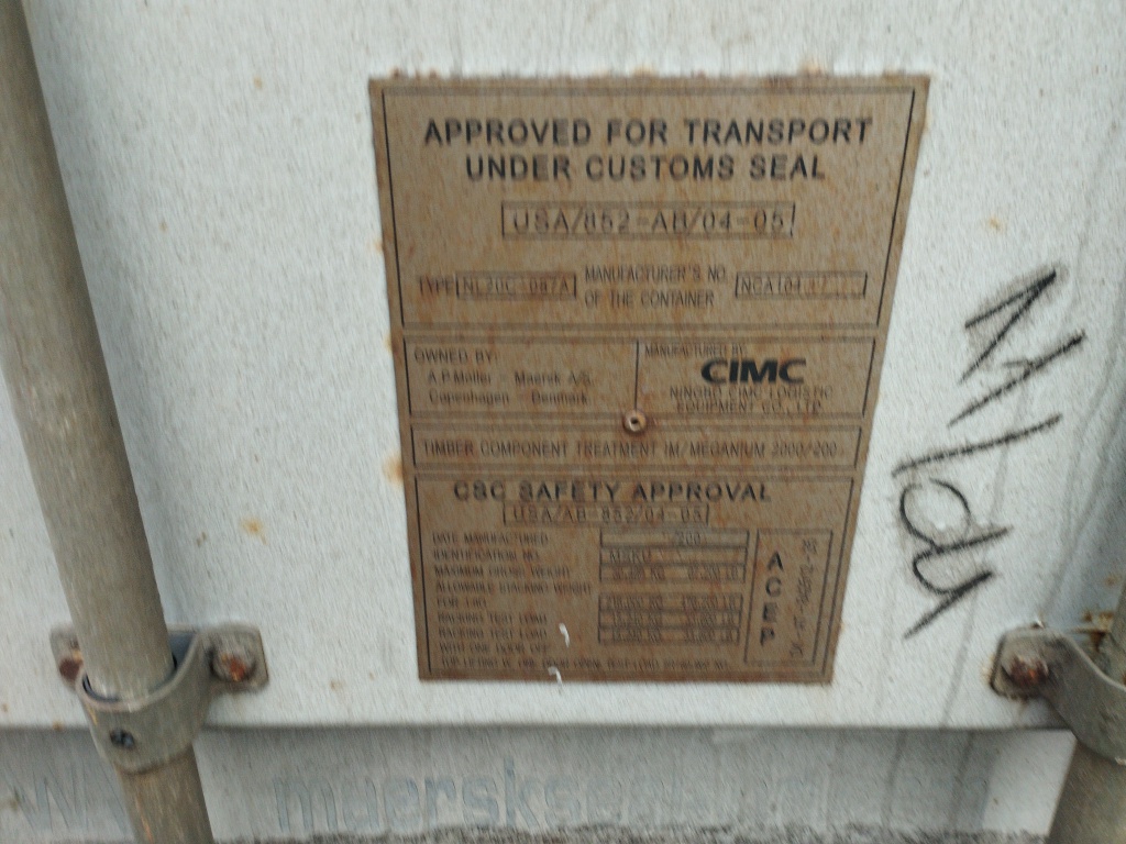 Морской контейнер WSKU3434412