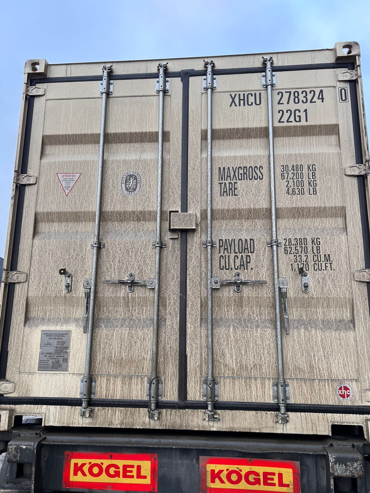 Морской контейнер XHCU2783240