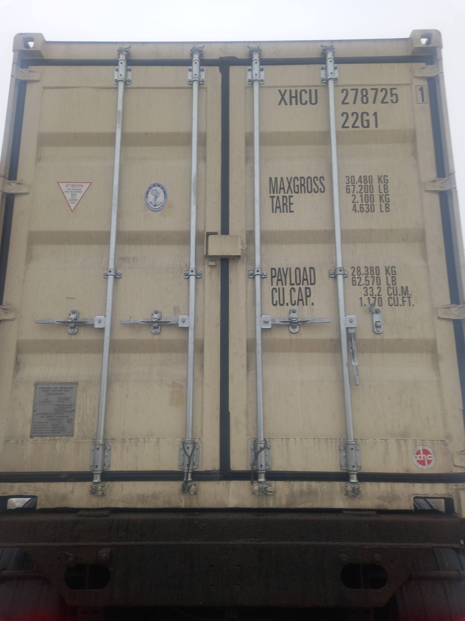 Морской контейнер XHCU2787251
