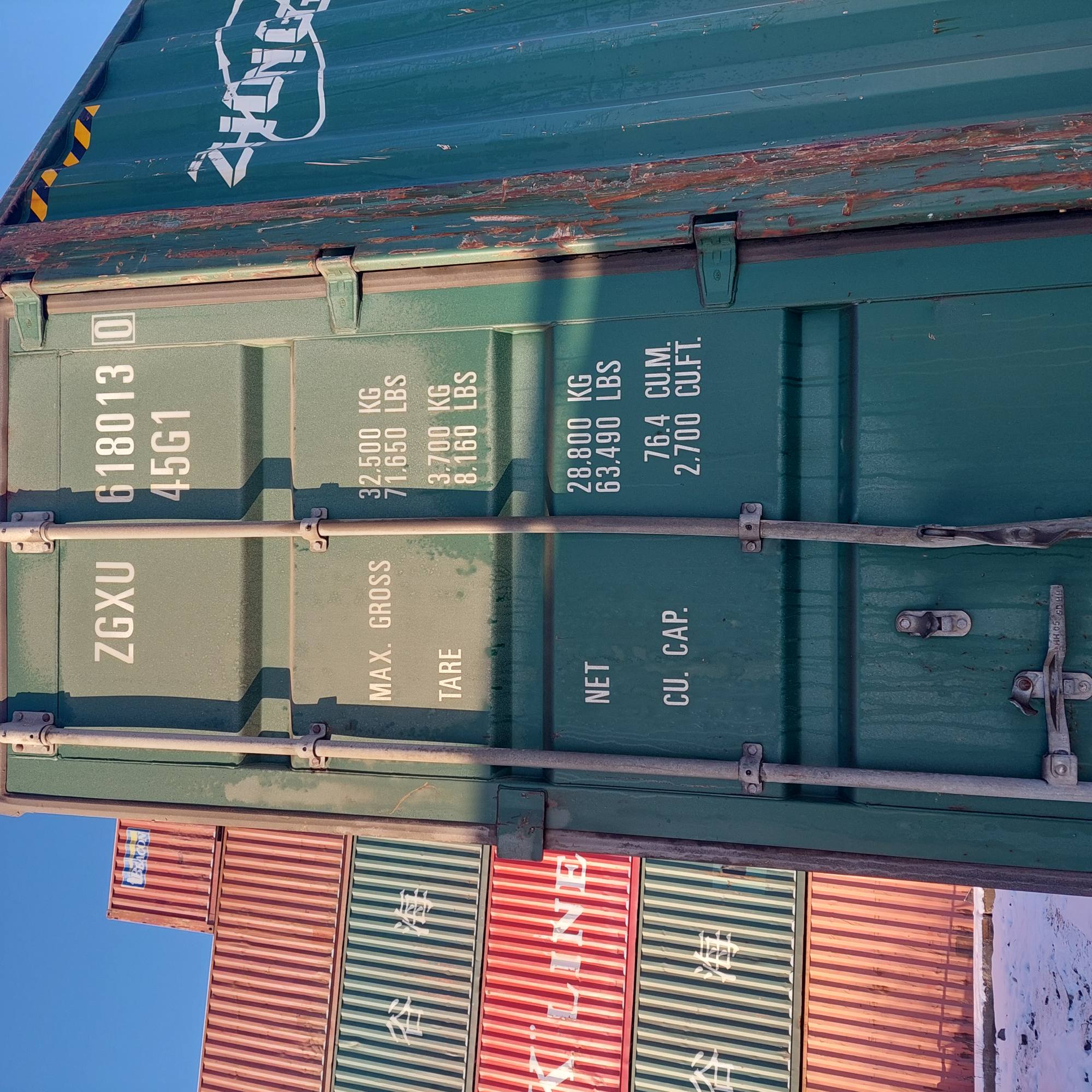 Морской контейнер ZGXU6180130