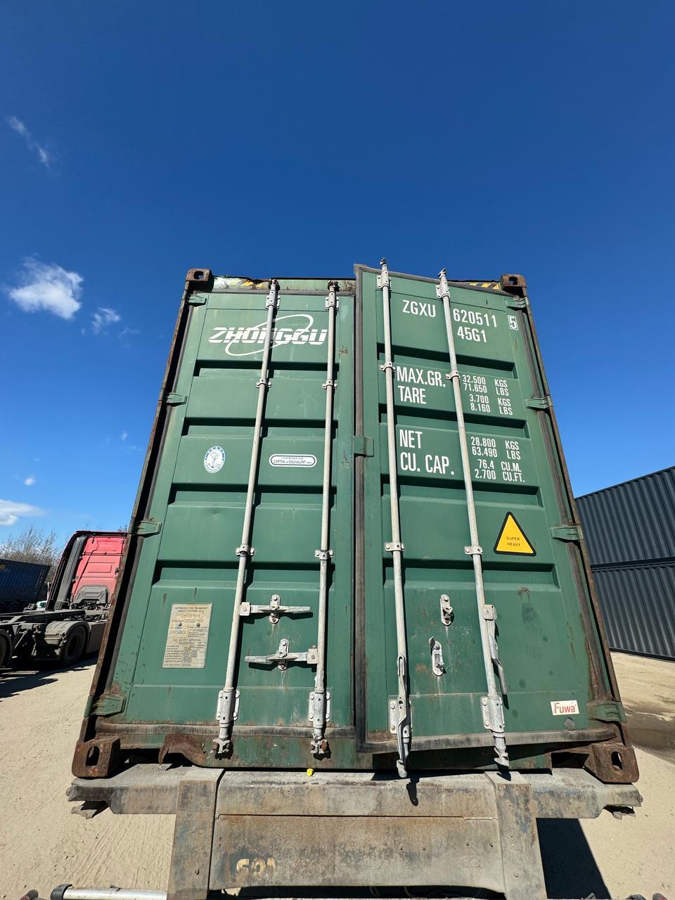 Морской контейнер ZGXU6205115