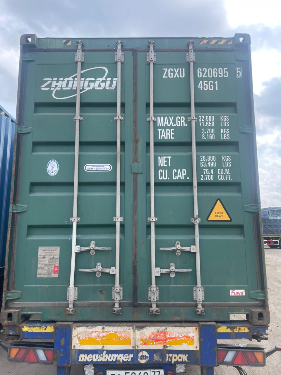 Морской контейнер ZGXU6206955