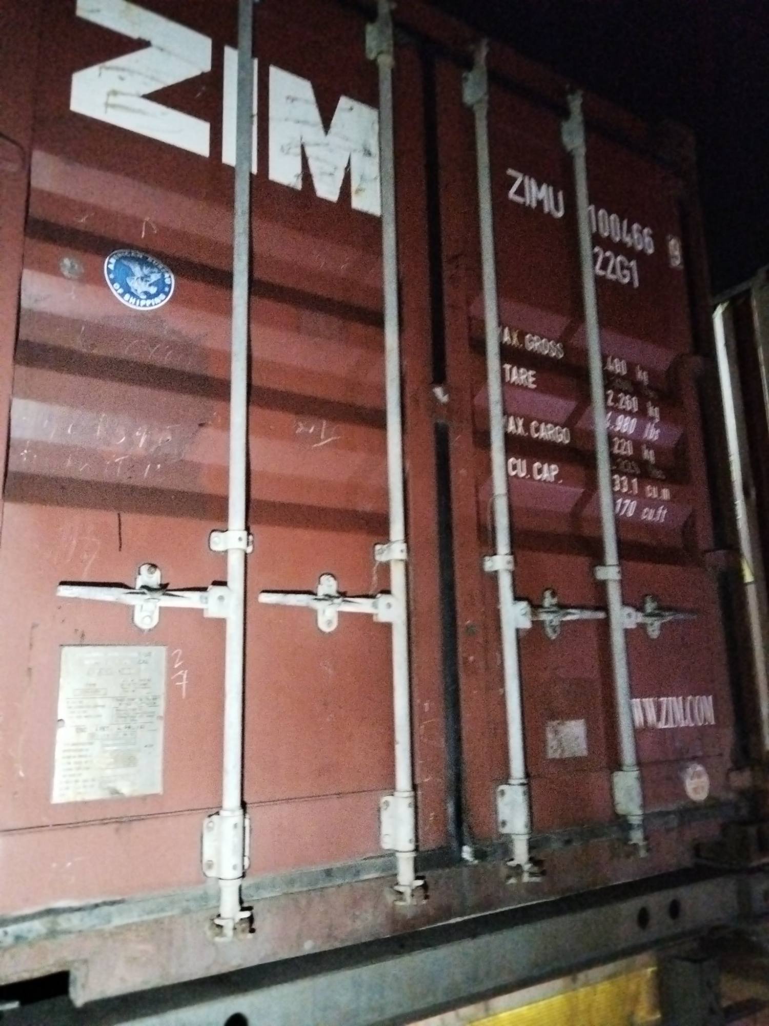 Морской контейнер ZIMU1004669