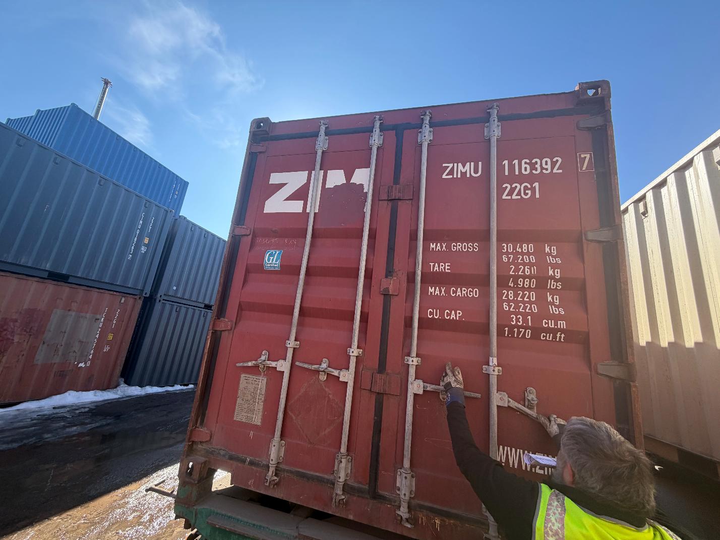 Морской контейнер ZIMU1013608