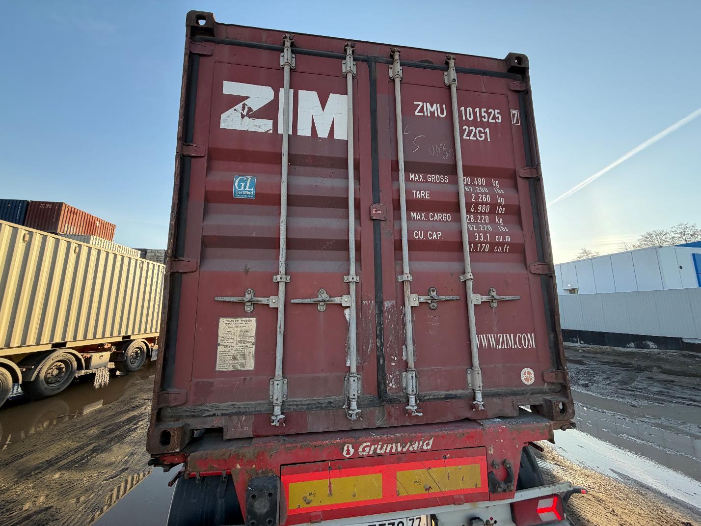 Морской контейнер ZIMU1015257