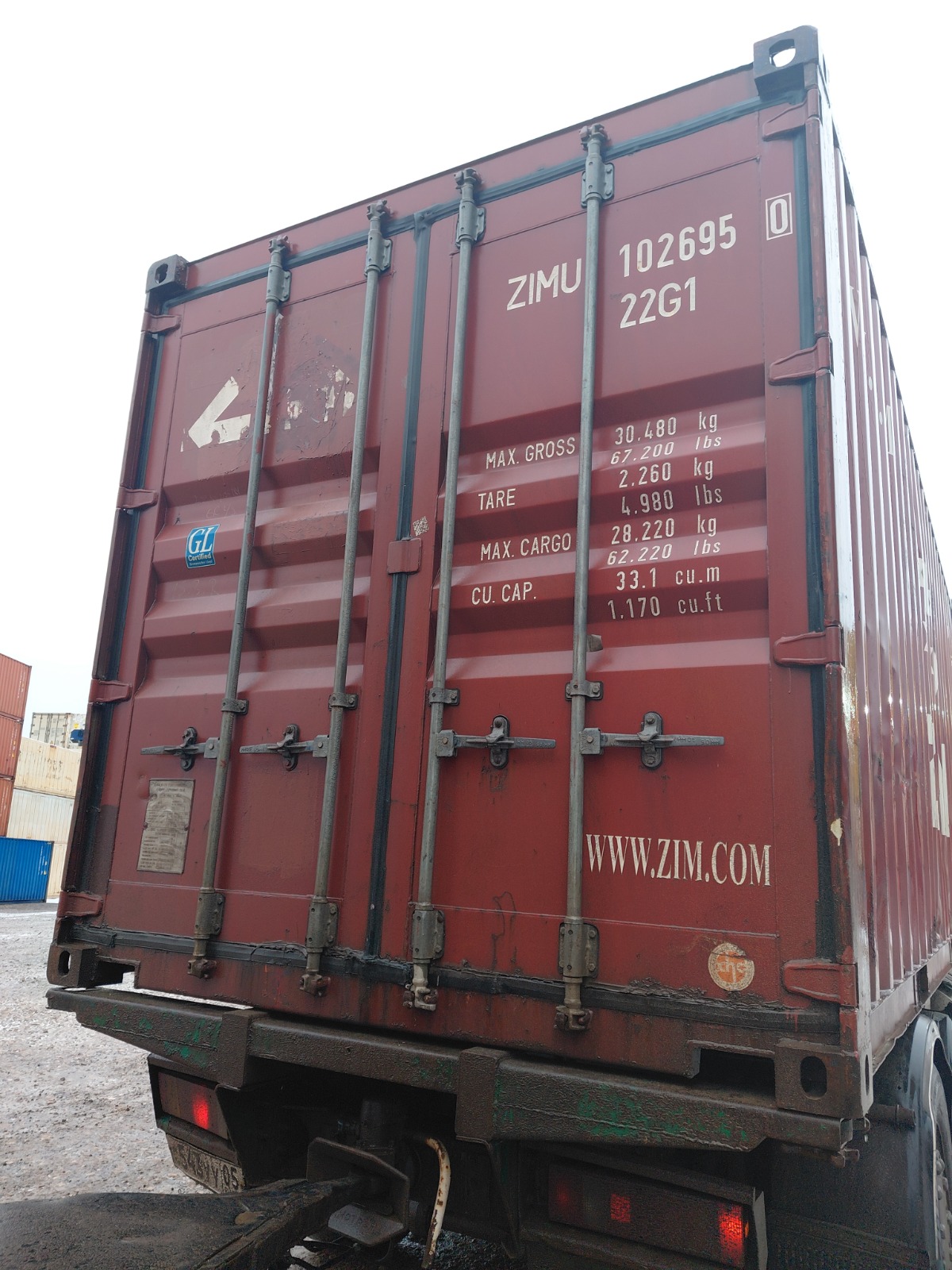 Морской контейнер ZIMU1026950