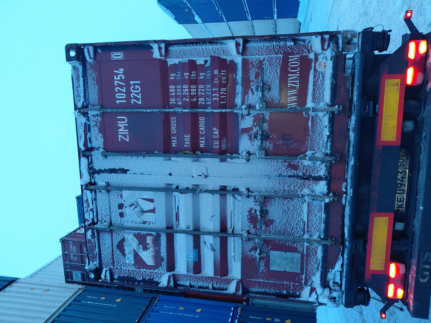 Морской контейнер ZIMU1027540