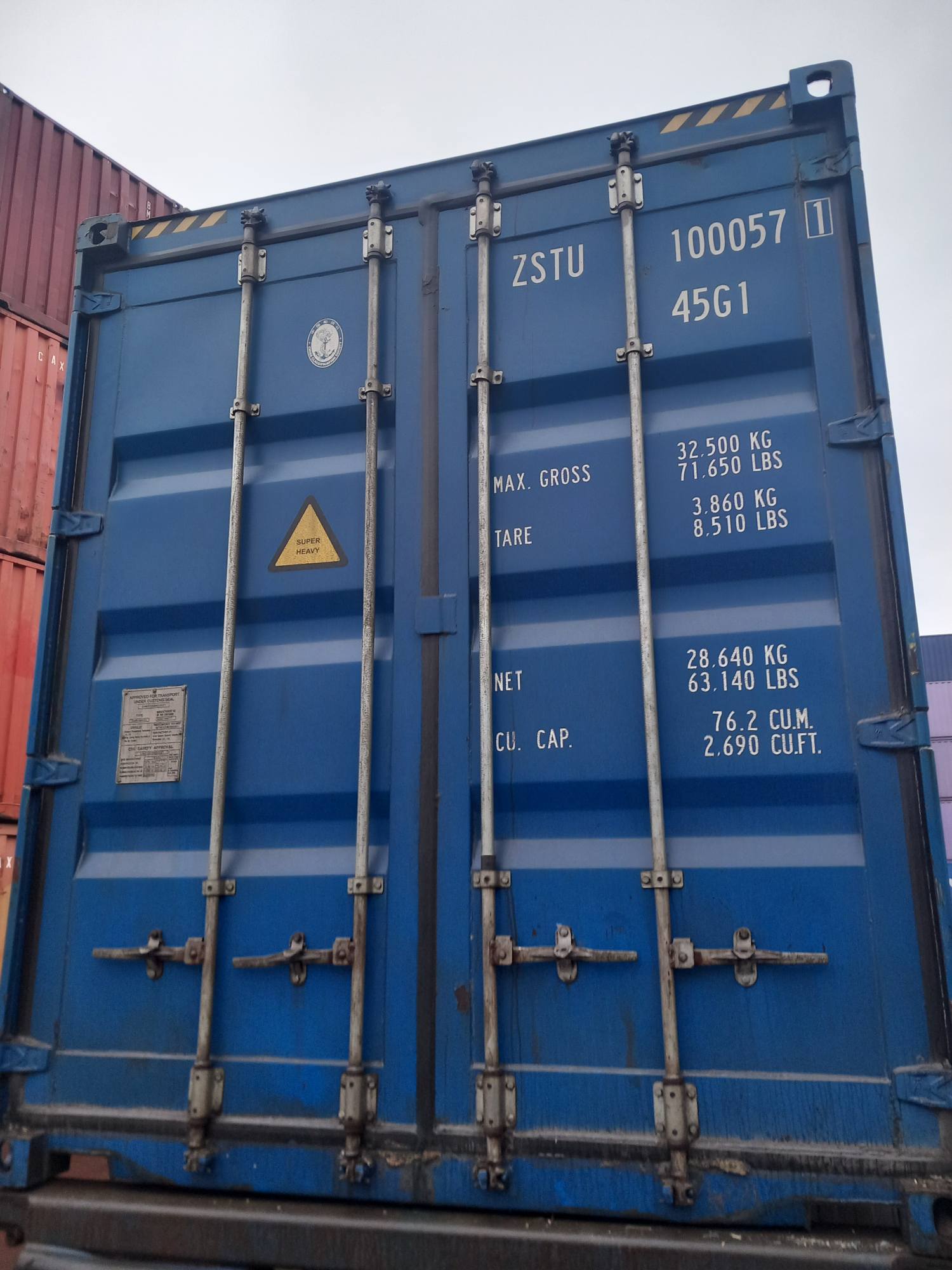 Морской контейнер ZSTU1000571